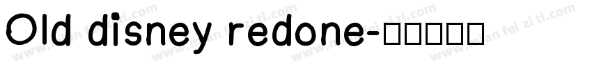 Old disney redone字体转换